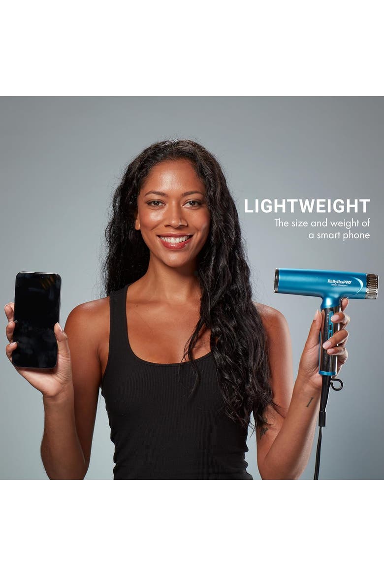 Nano Titanium Nano Light Ionic Dryer, Alternate, color, Black