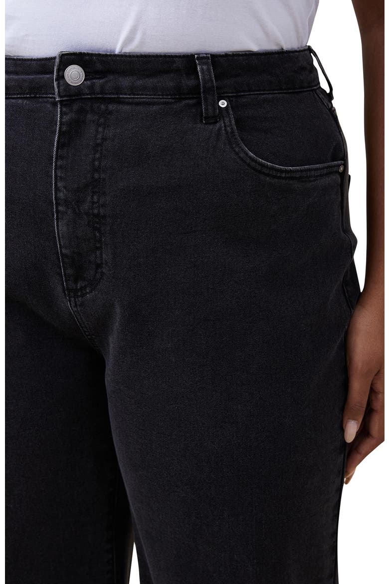 Women's Curvy Stretch Wide Jean, Alternate, color, GRAPHITE BLACK