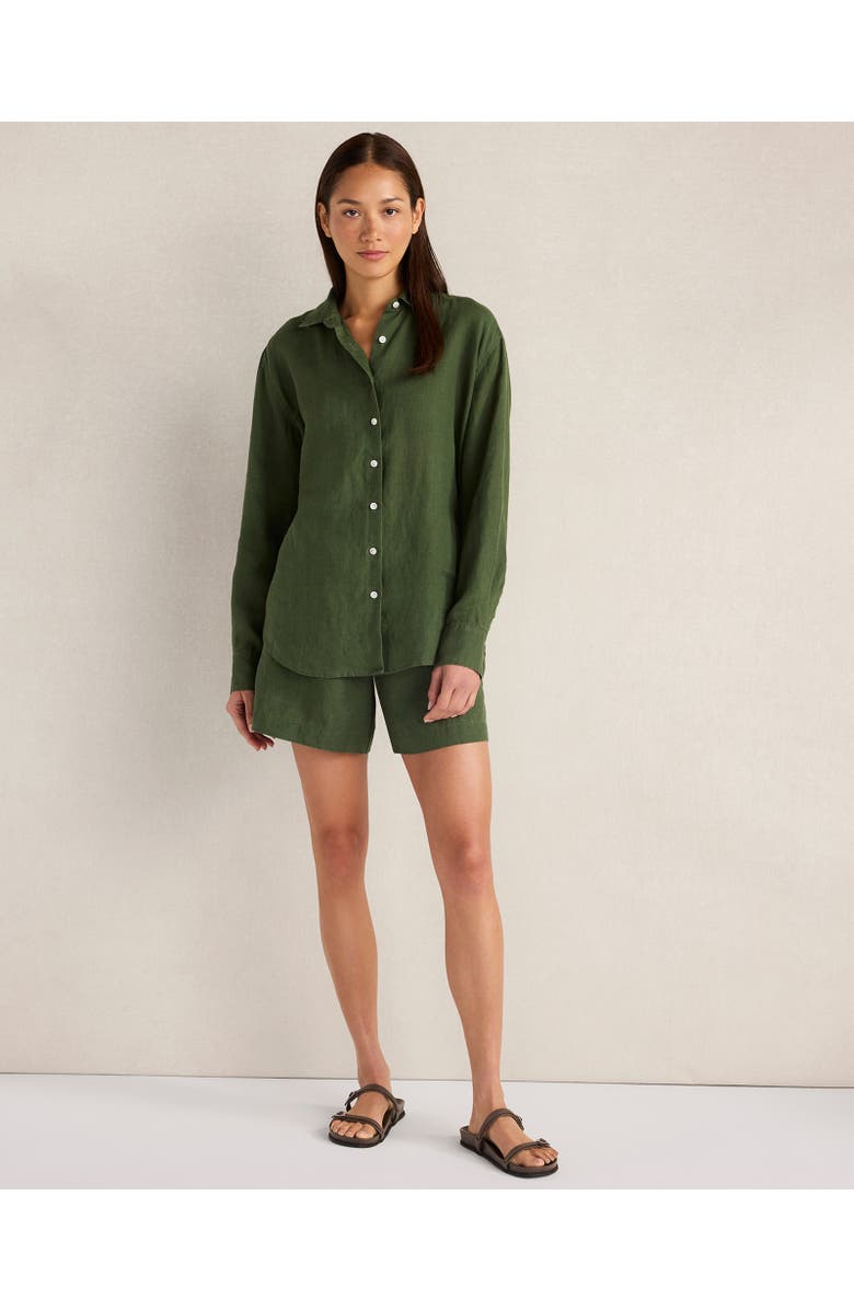 Haven Well Within The Daily Shirt in Linen, Main, color, Lush Palm