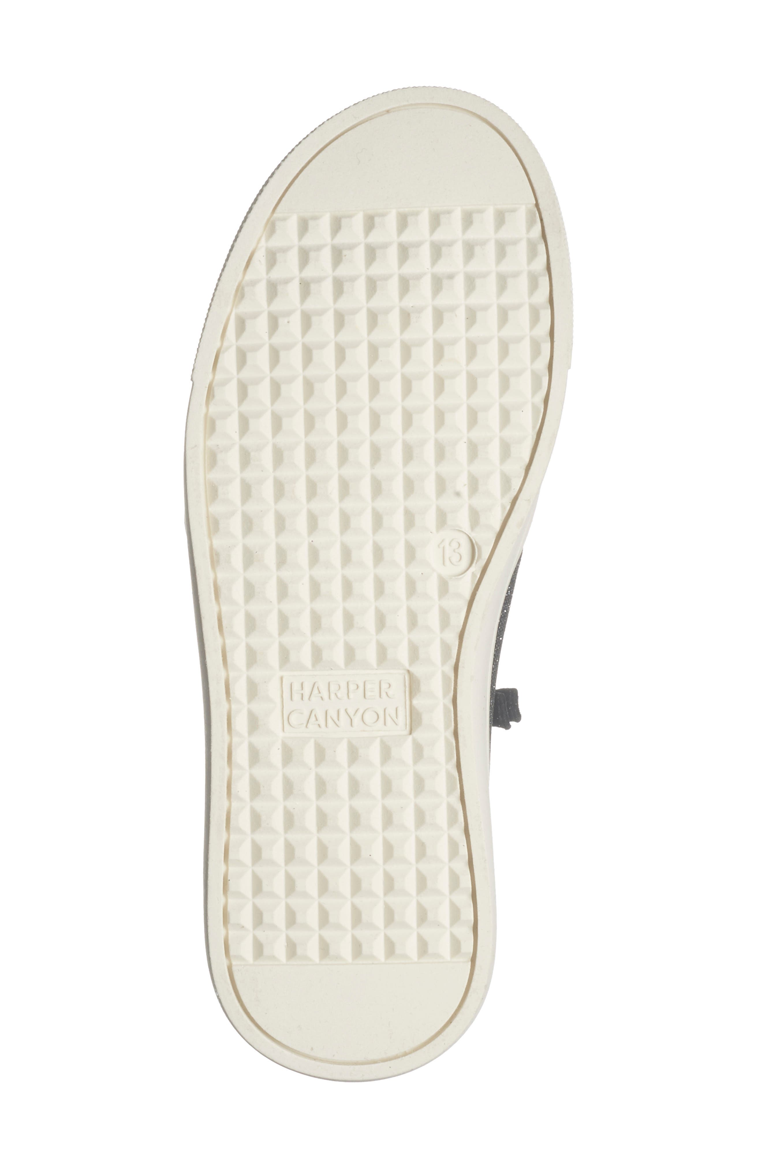 Harper Canyon Kids' Londyn Zip Sneaker Bootie, Alternate, color, Pewter