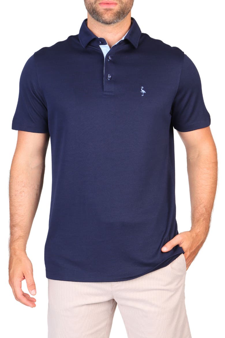 Solid Modal Polo, Main, color, NAVY