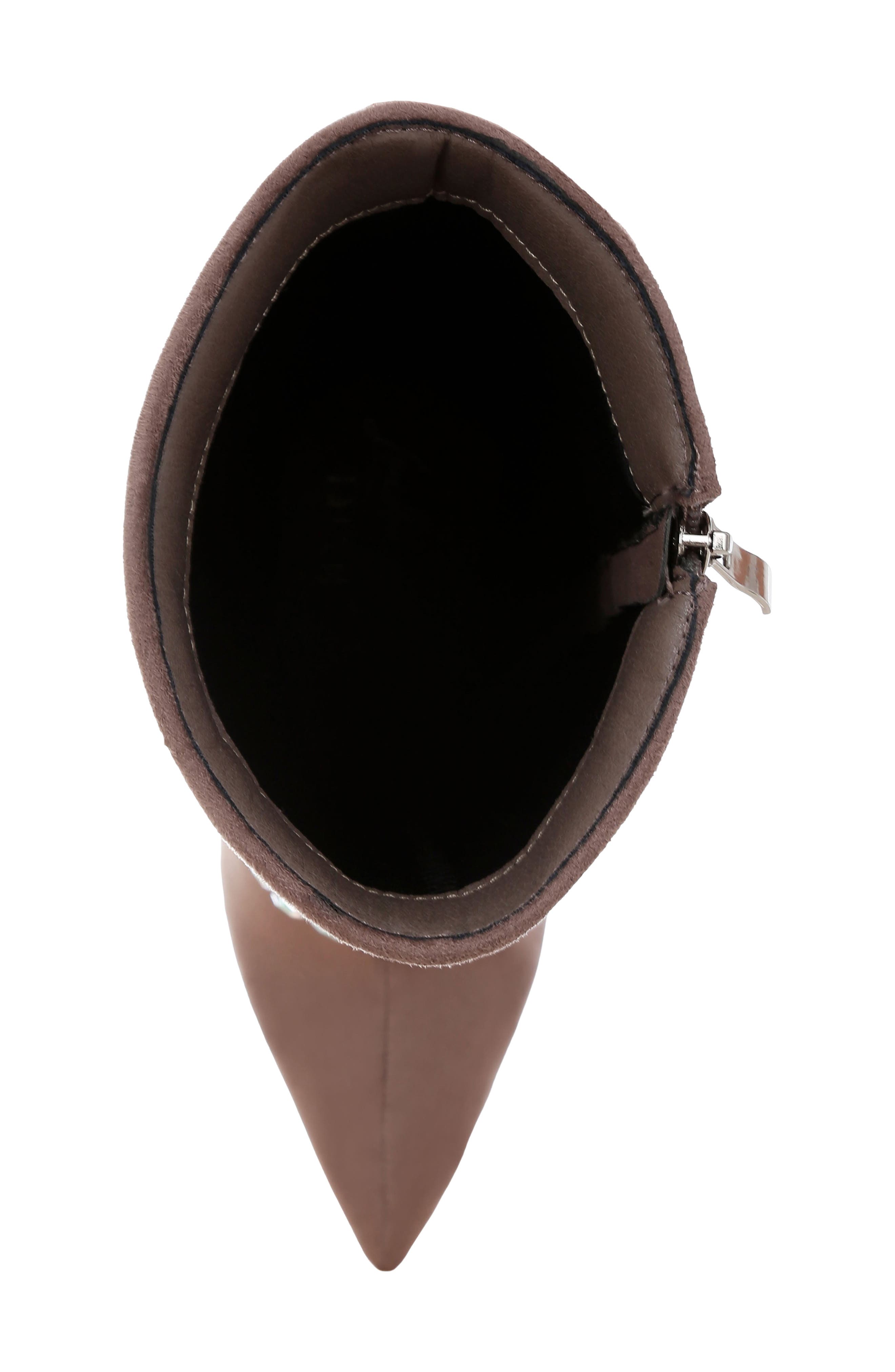 LONDON RAG Basso Rhinestone Foldover Boot, Alternate, color, Taupe