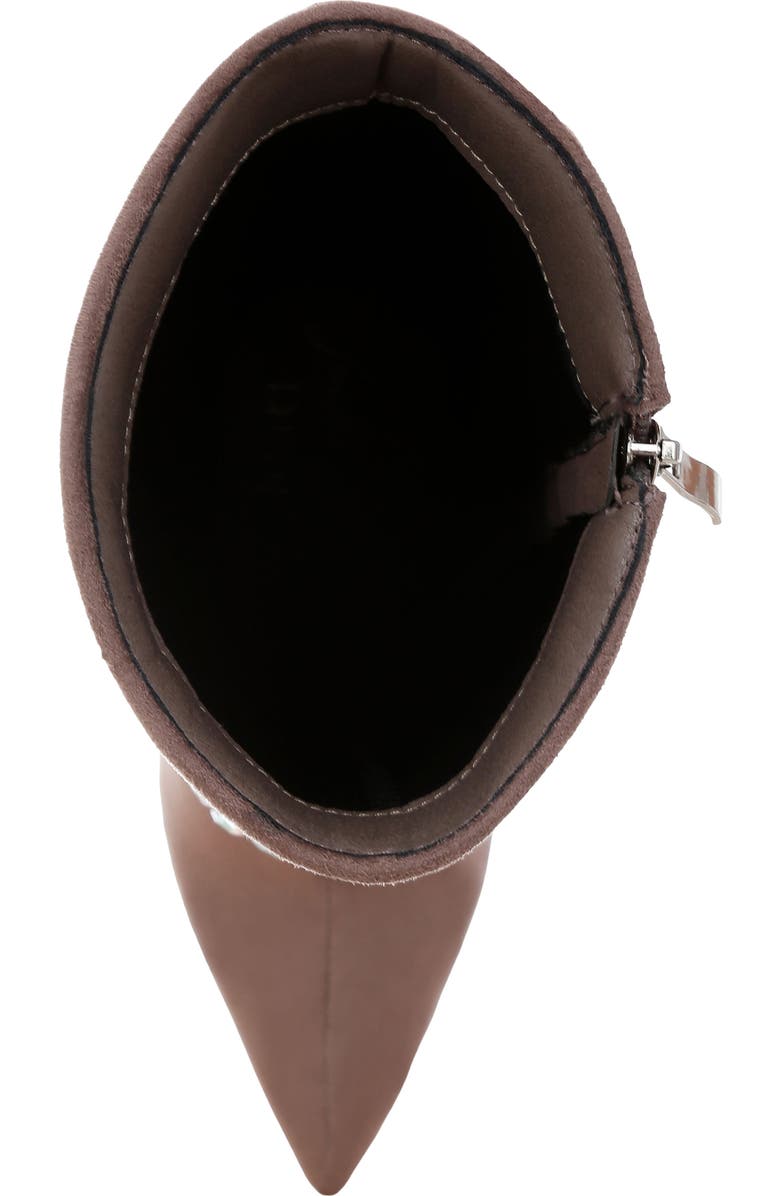 LONDON RAG Basso Rhinestone Foldover Boot, Alternate, color, Taupe