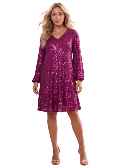 Sequin Swing Dress. (plus)