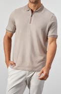 GARNET Quarter Zip Knit Polo