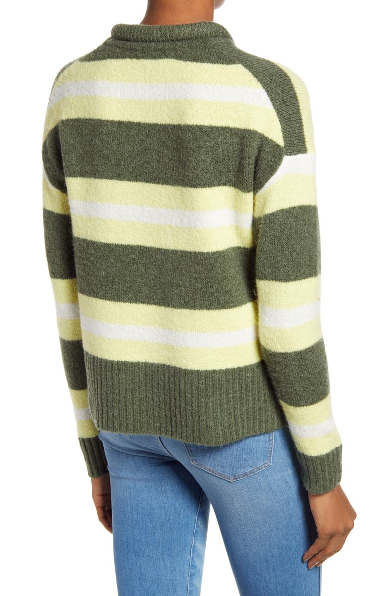 Madewell Striped Fulton Pullover Sweater, Alternate, color, 
