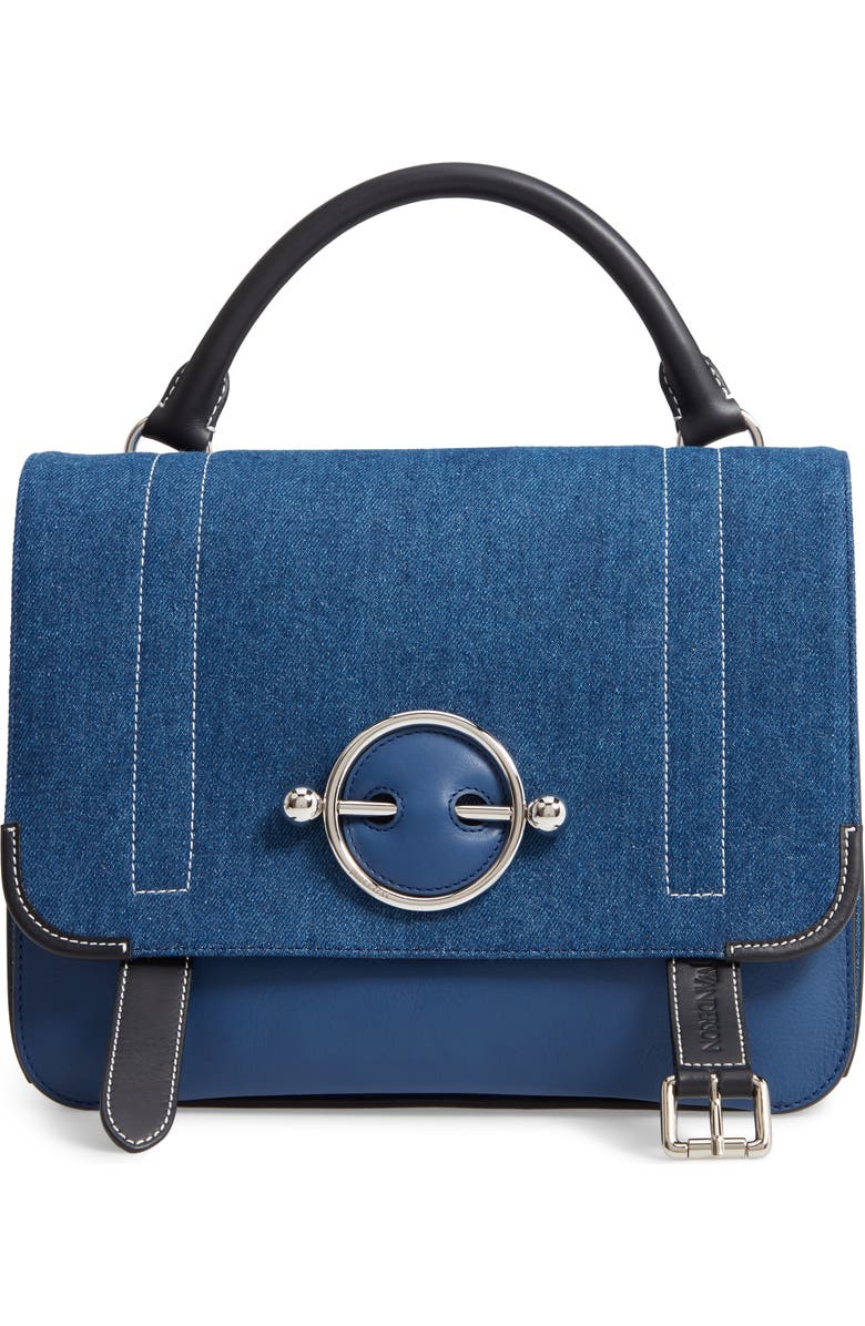 JW Anderson Disc Leather Crossbody Bag, Main, color,