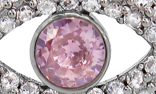 KURT GEIGER KURT GEIGER LONDON CRYSTAL & CZ EVIL EYE STUD EARRINGS