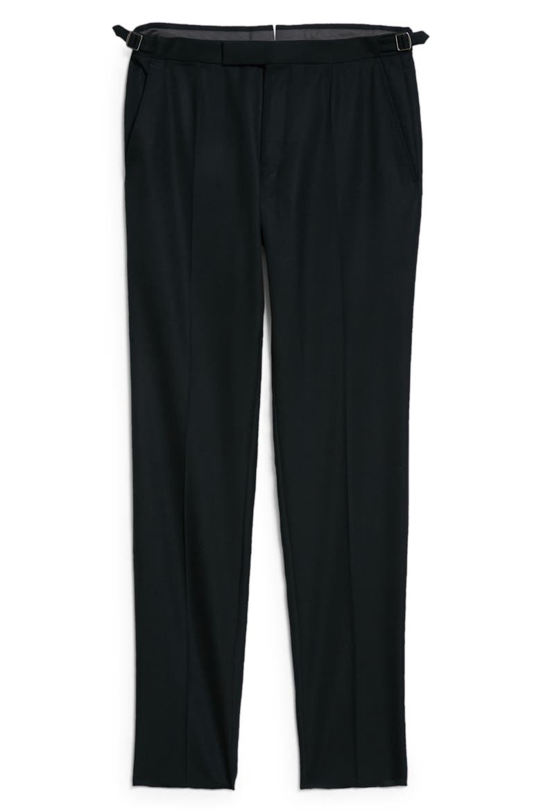Achillfarm Merino Wool Trousers, Alternate, color, BLACK