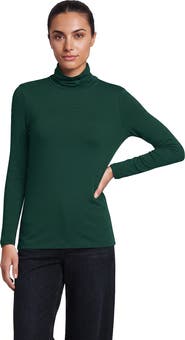 Lands' End Lightweight Jersey Long Sleeve Turtleneck