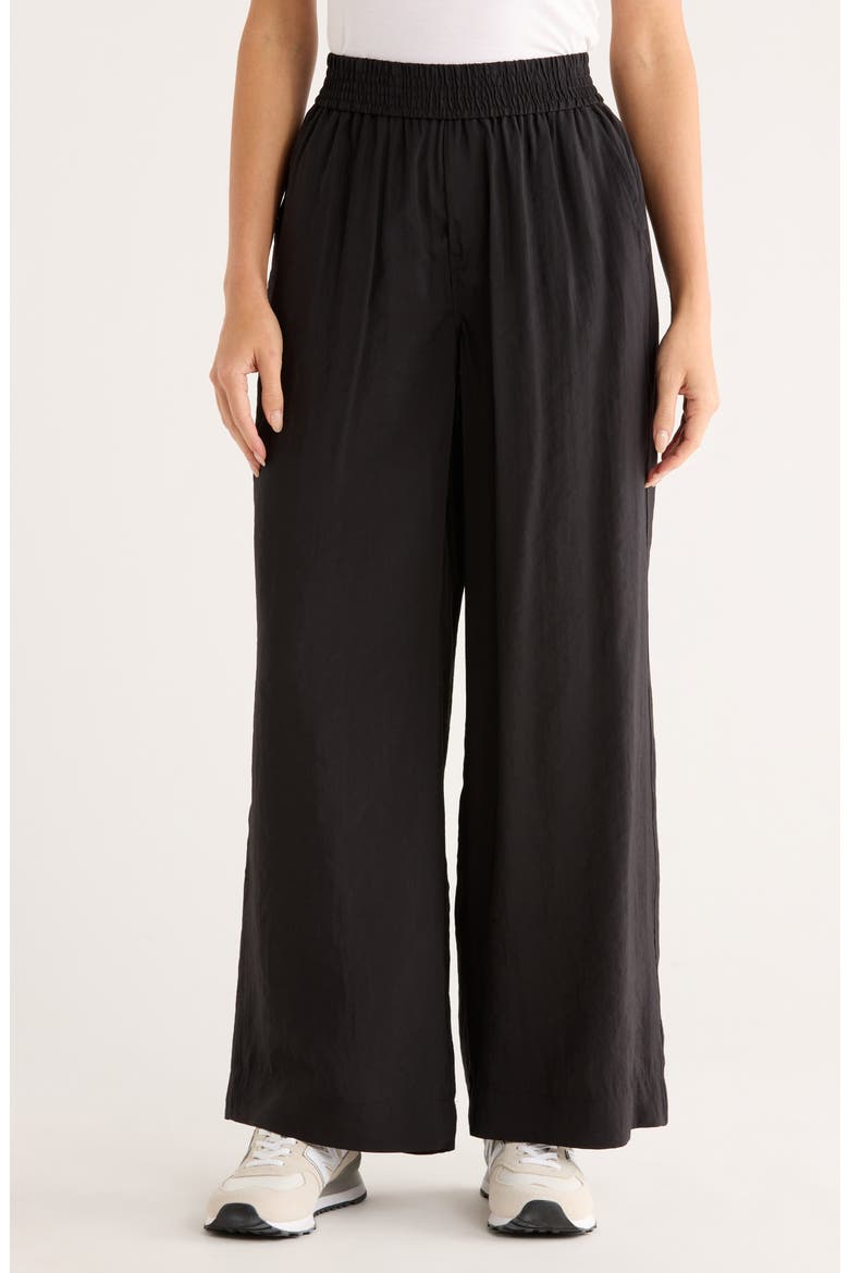 Wide Leg Pants, Main, color, BLACK