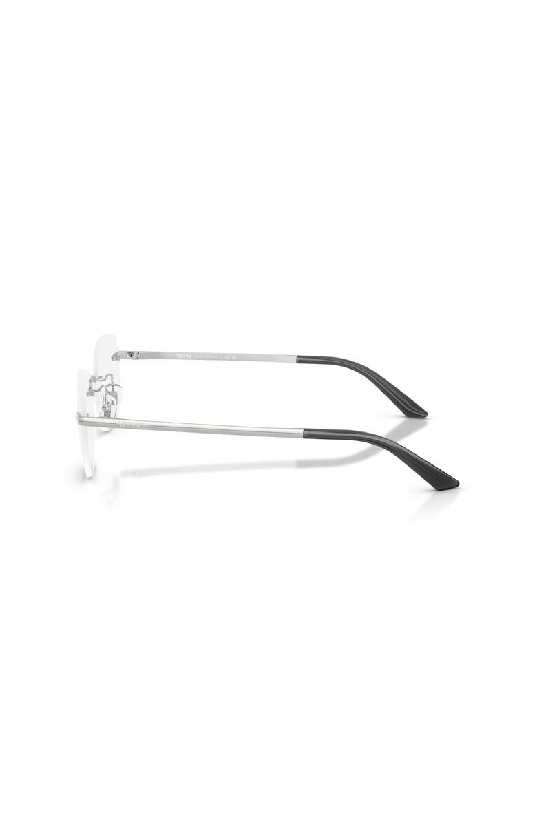 Versace 55mm Irregular optical glasses, Alternate, color, Silver