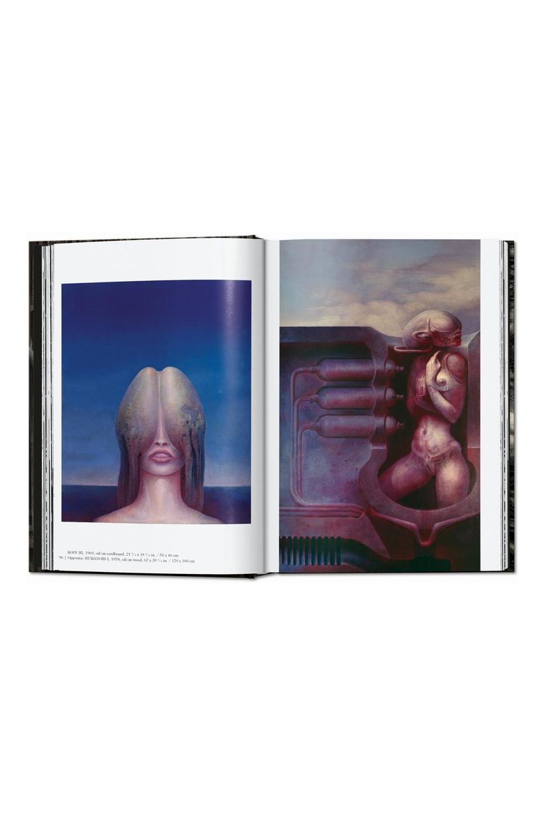 HR Giger 45th ed English French German Book, Alternate, color, Grey