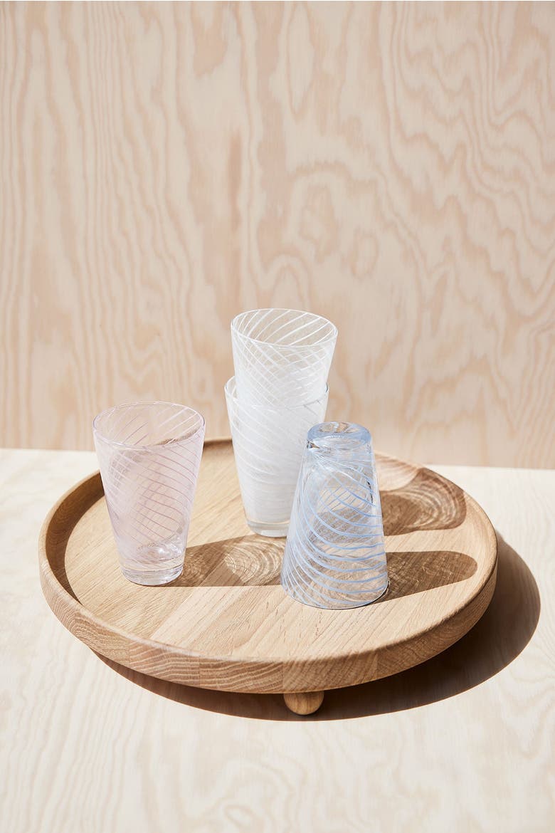 Yuka Groove Glass Set, Alternate, color, Rose