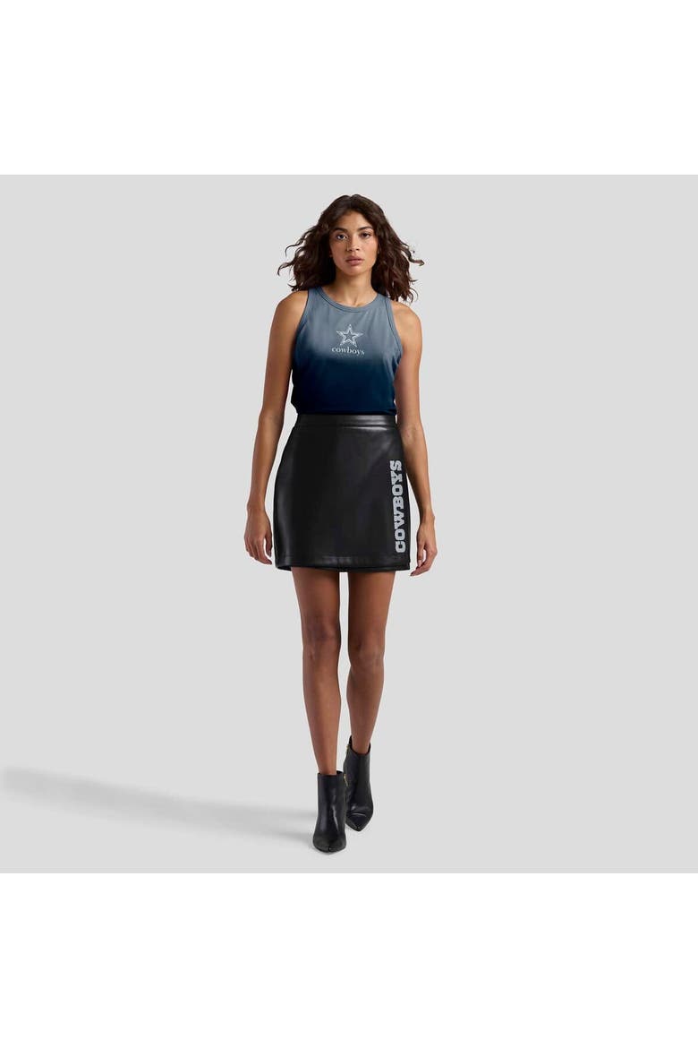 Women's WEAR by Erin Andrews x Gracie Hunt Black Dallas Cowboys Wrap Skirt, Alternate, color, Black