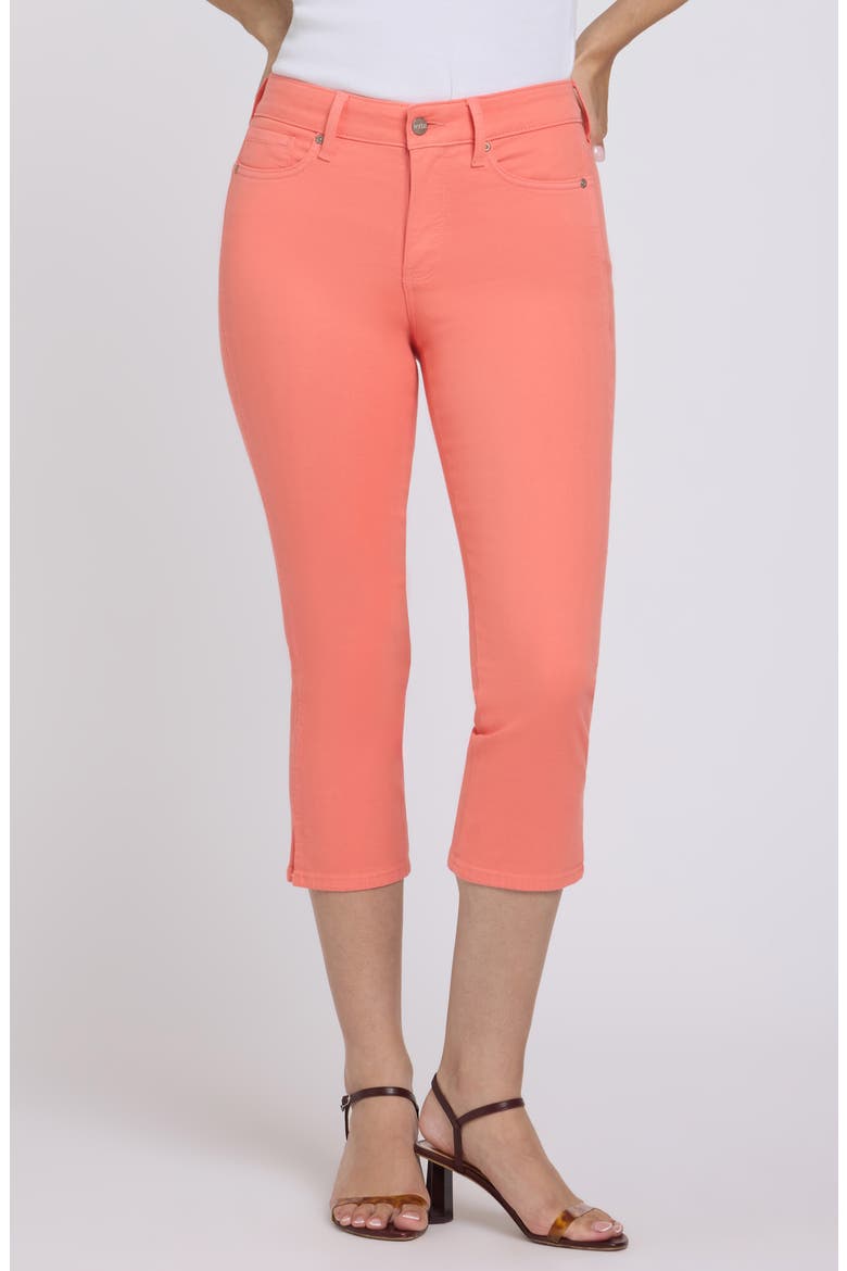 Chloe Side Slit Crop Jeans, Main, color, PEACHINESS