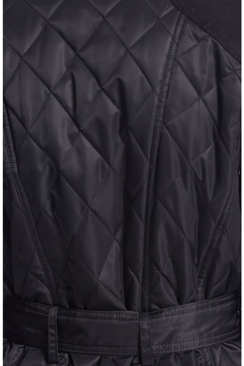 Quilted Field Jacket, Alternate, color, BLACK/ BLACK