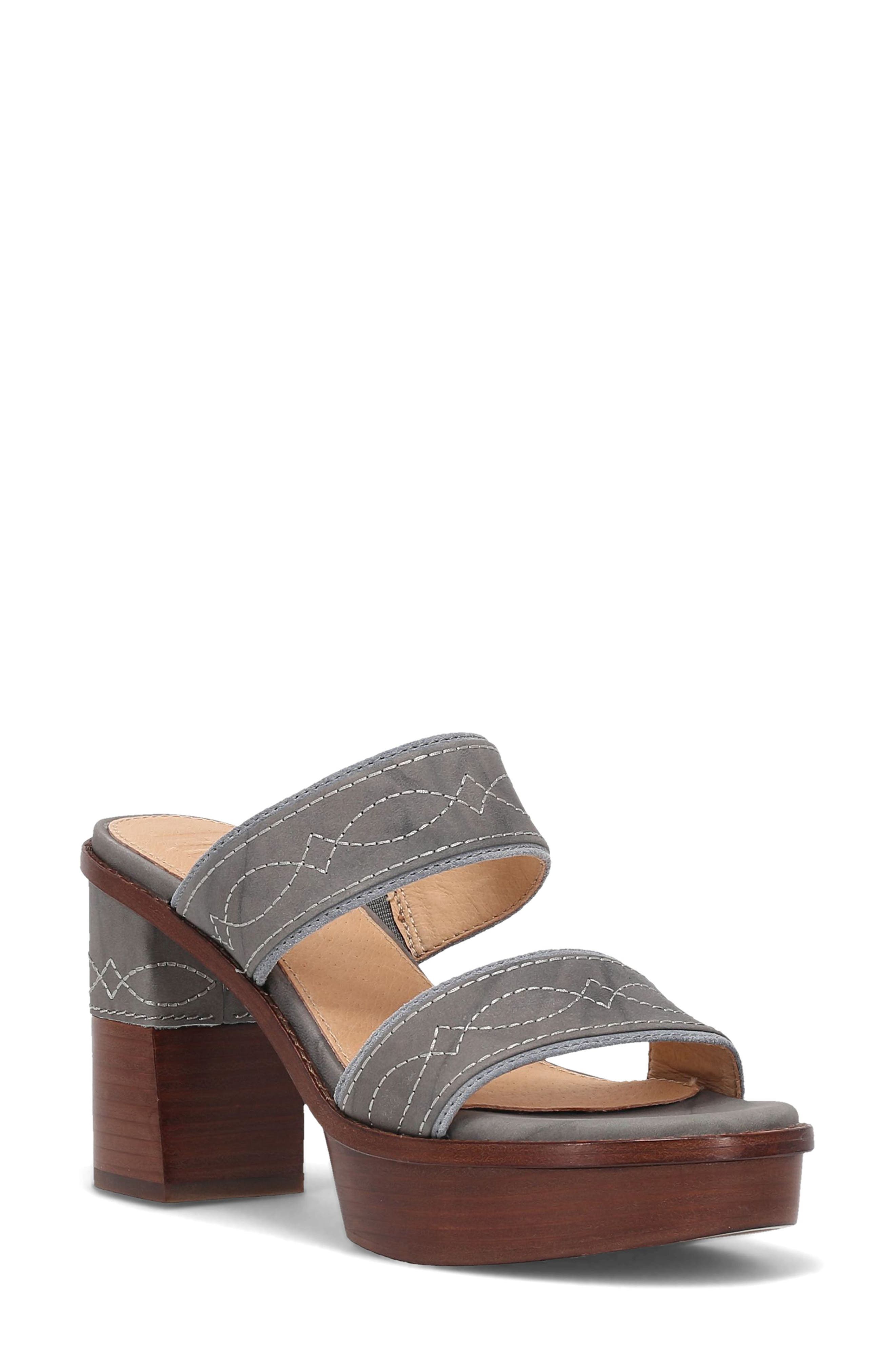 Frye Pipa Platform Sandal, Main, color, Grey Sky