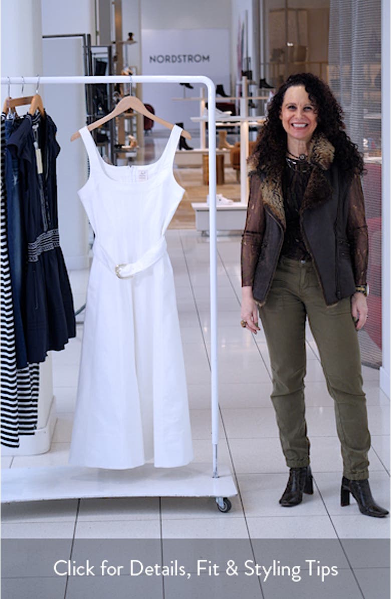 Cambree White Denim Dress, sales video thumbnail