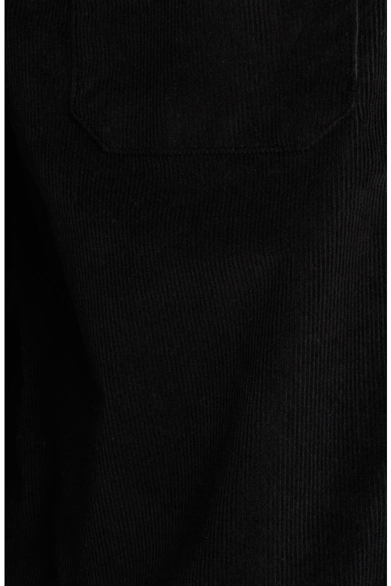 Brushed Corduroy Overshirt, Alternate, color, BLACK