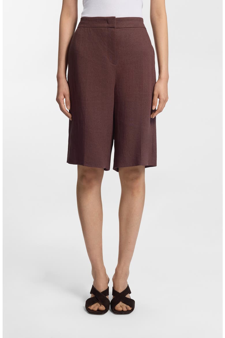 Tianala Wide Leg Shorts, Main, color, MOCHA