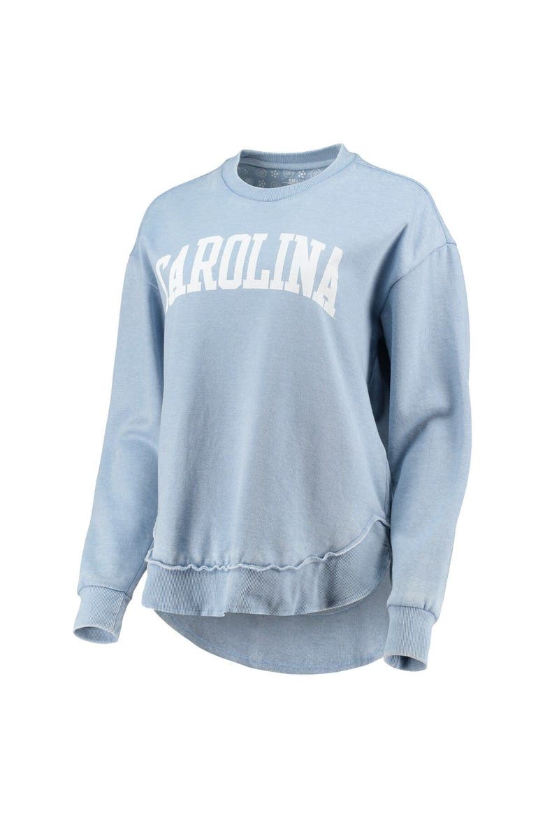 Women's Pressbox Light Blue North Carolina Tar Heels Vintage Wash Pullover Sweatshirt, Alternate, color, Light Blue