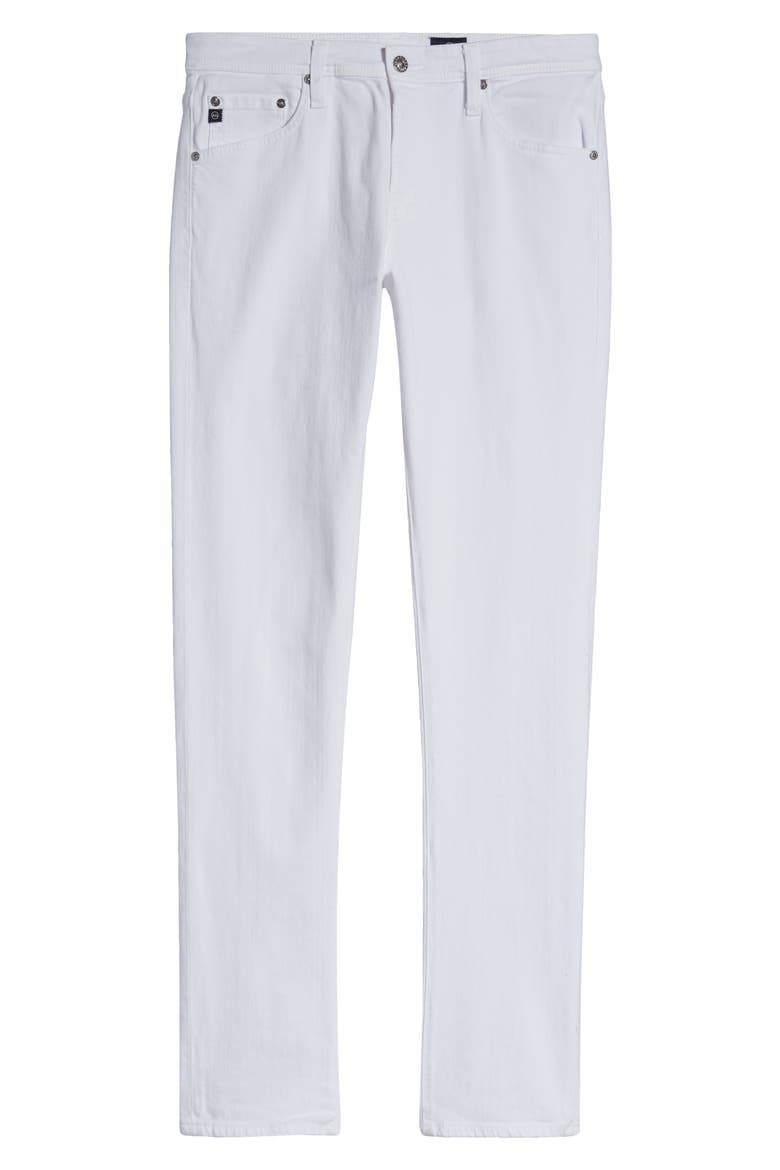 Tellis Slim Fit Stretch Jeans, Alternate, color, WHITE