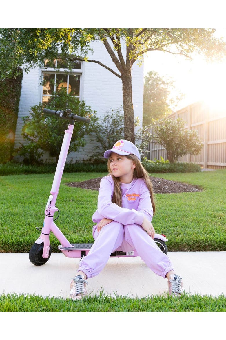 Girls' Sunshine Club Embroidered Jogger Set - Little Kid, Big Kid, Alternate, color, Lavender