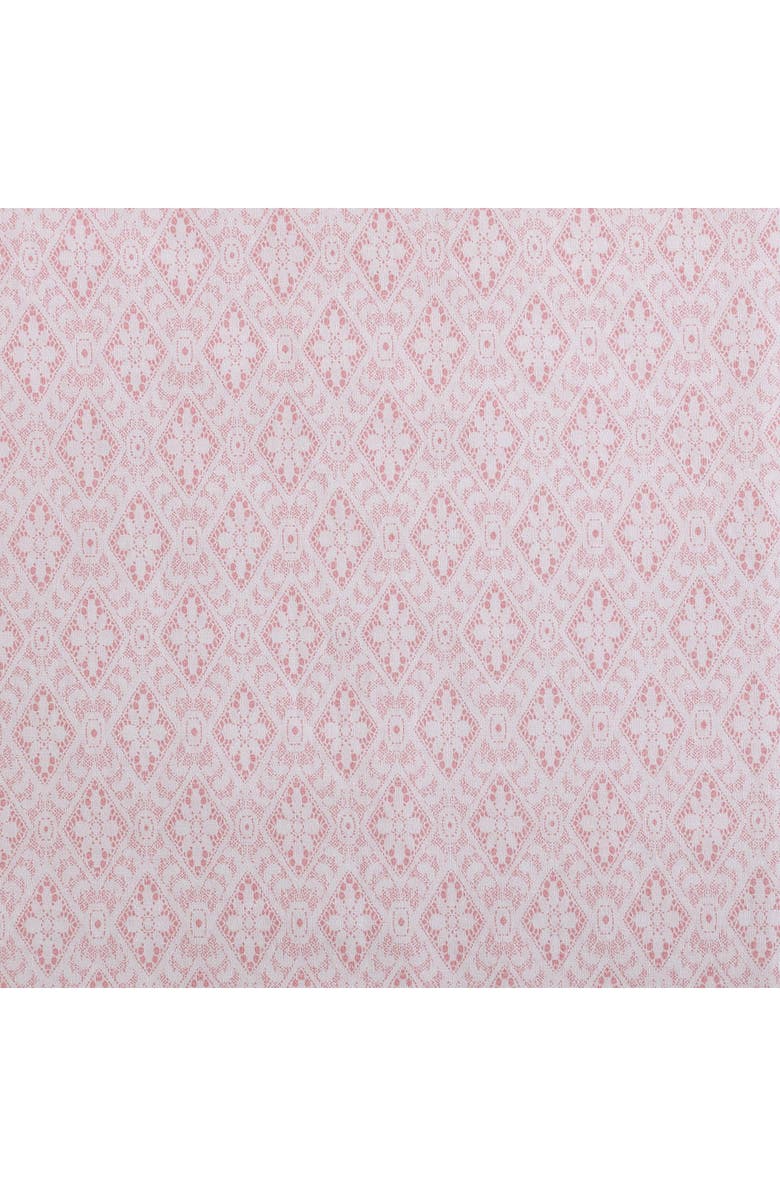 Betsey Johnson Diamond Lace 200 Thread Count Cotton Percale Sheet Set, Alternate, color, Lt-Pastel Pink