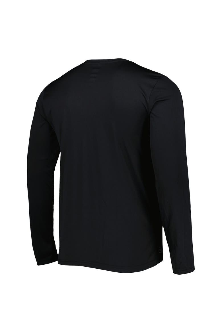 Men's New Era Black Las Vegas Raiders Combine Authentic Offsides Long Sleeve T-Shirt, Alternate, color, Black