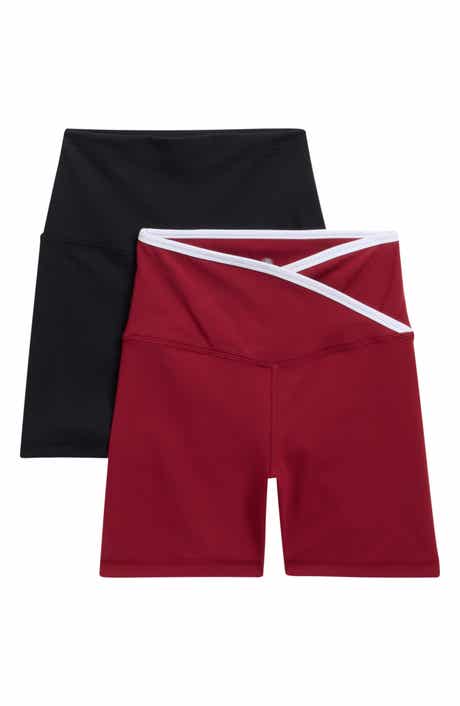 2-Pack Lux High Waist Crossover Bike Shorts