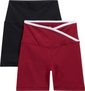 YOGALICIOUS 2-Pack Lux High Waist Crossover Bike Shorts