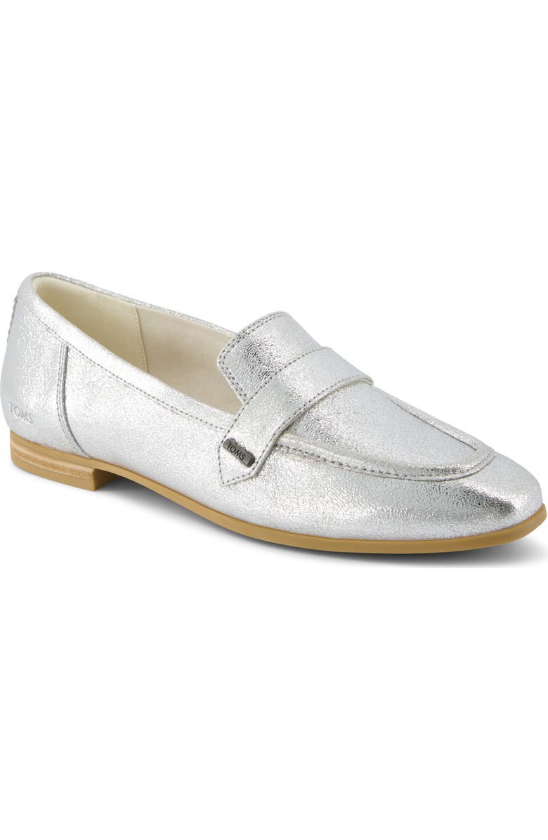 TOMS Lynette Loafer, Main, color, Silver