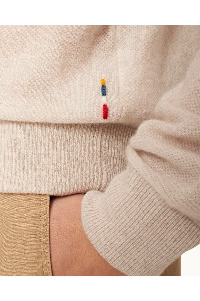 Bruno Cashmere Waffle Stitch Jumper, Alternate, color, SEA MIST