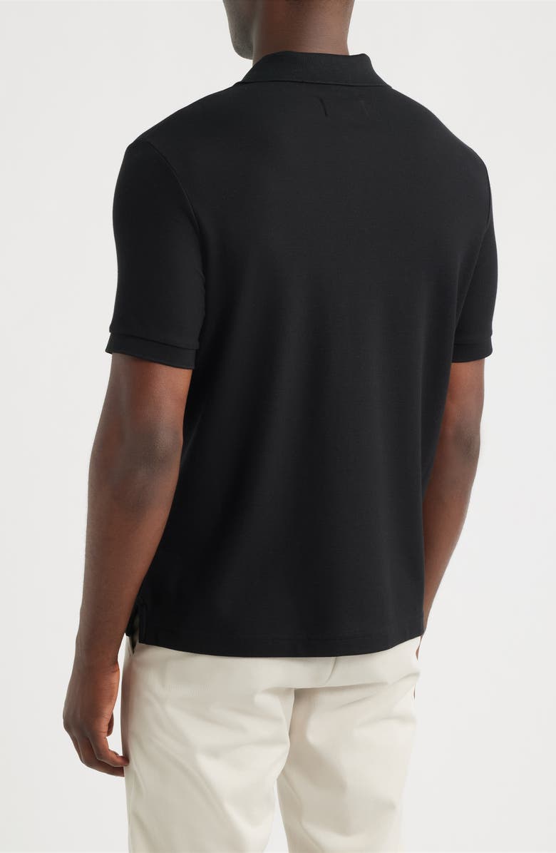 Nordstrom Pima Cotton Piqué Polo, Alternate, color, Black