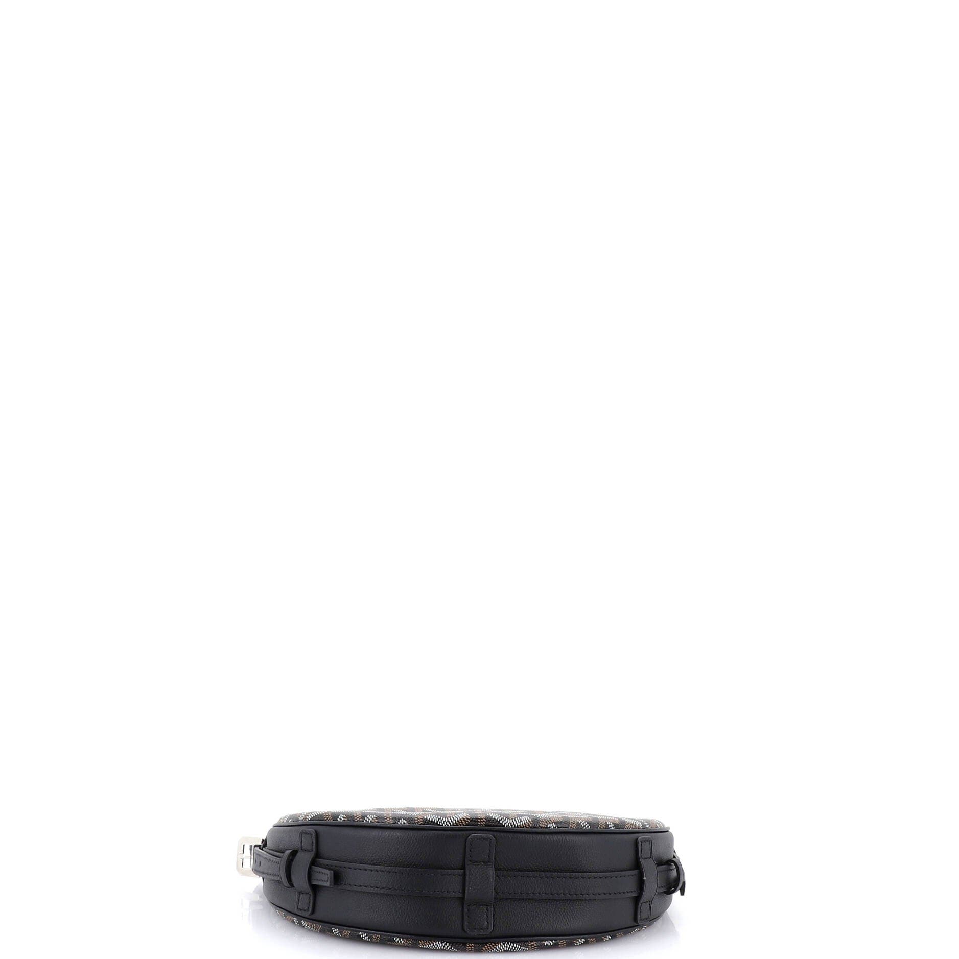 Pre-Owned Goyard Hirondelle Shoulder Bag Coated Canvas and Leather, Alternate, color, Black