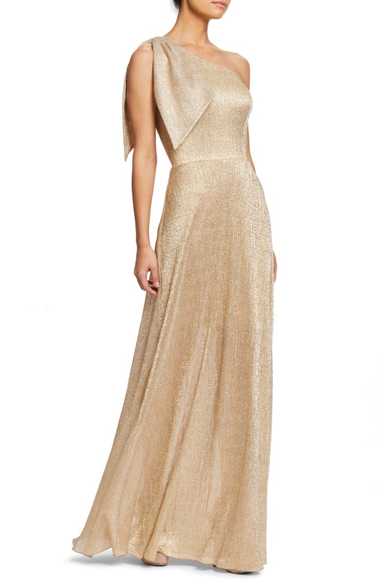 Dress the Population Savannah One-Shoulder Gown, Alternate, color,