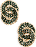 Tasha Pavé Crystal Interlocking Circle Drop Earrings