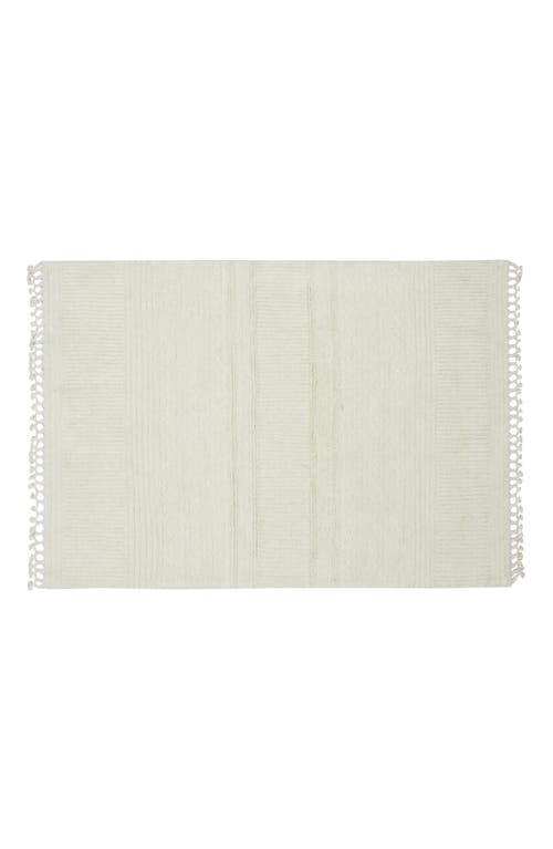 Lorena Canals Ari Rose Wool Rug in Sheep White  product