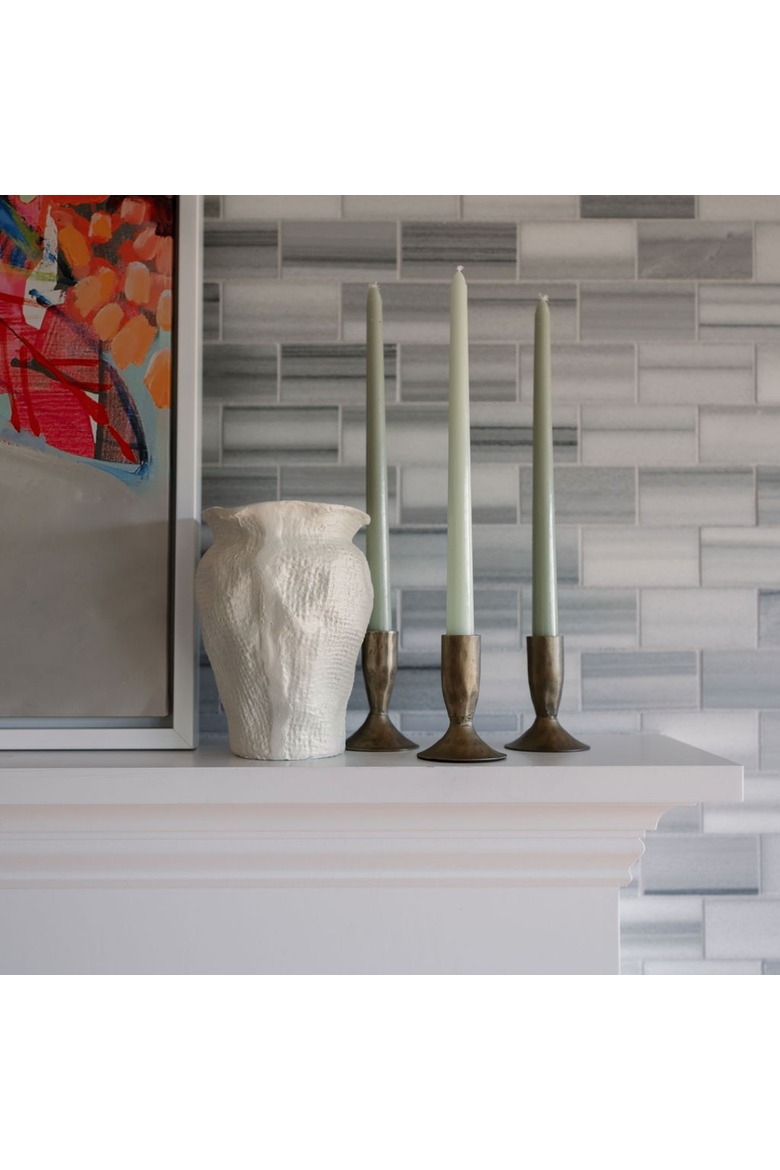 Off-White Aluminum Vase, Alternate, color, Off-White 8"