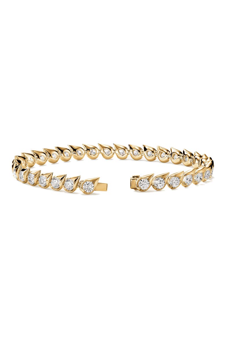 Lu Droplet Bracelet, Alternate, color, YELLOW GOLD/ DIAMOND