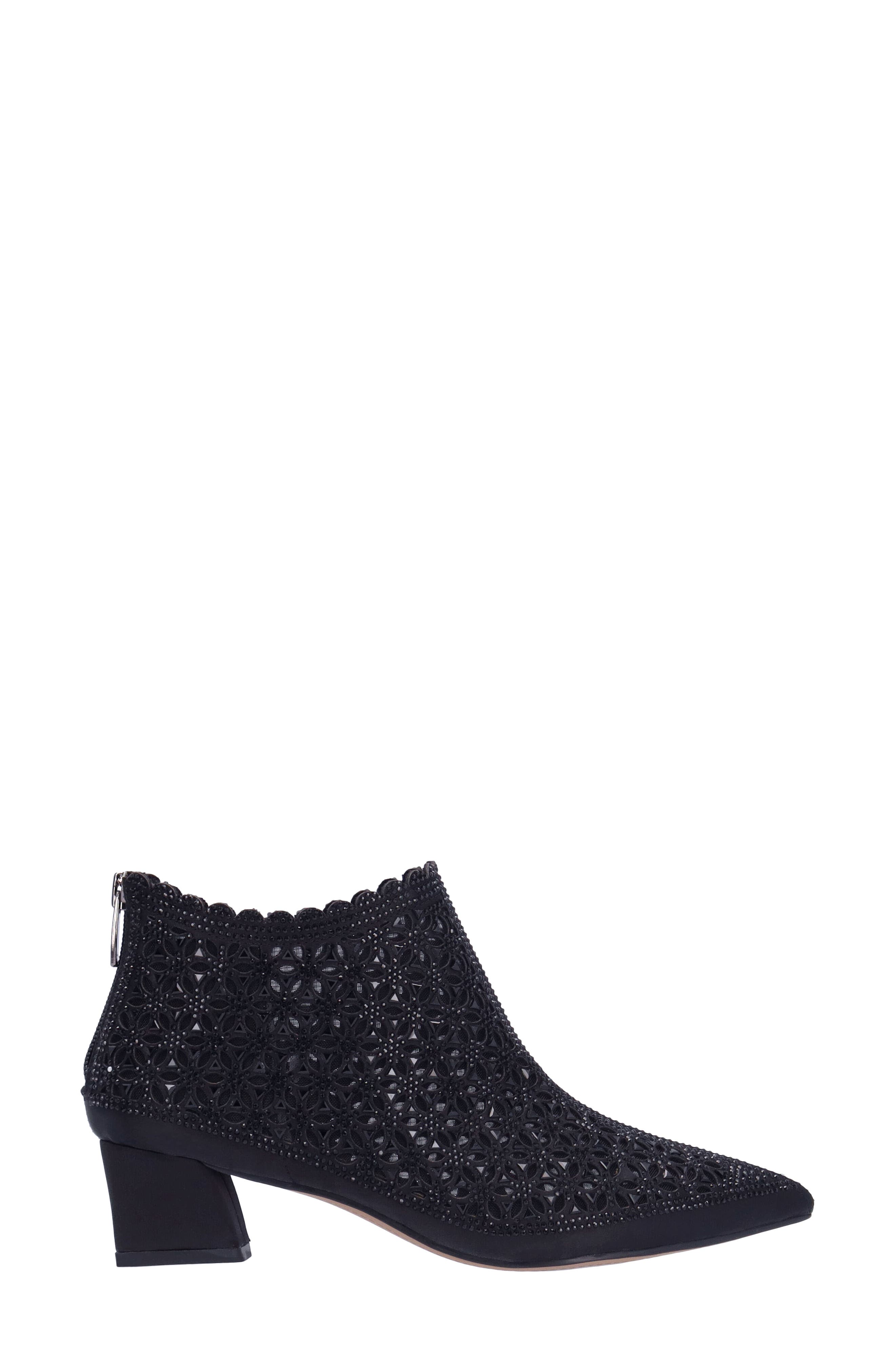 J. Reneé Jacinta Pointed Toe Bootie, Alternate, color, Black