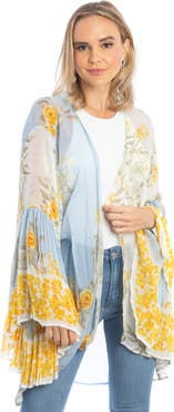 SAACHI Floral Garden Sheer Ruana