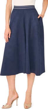Halogen® Faux Suede Wide Leg Culottes