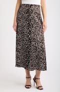 BOSS Dot Print A-Line Skirt