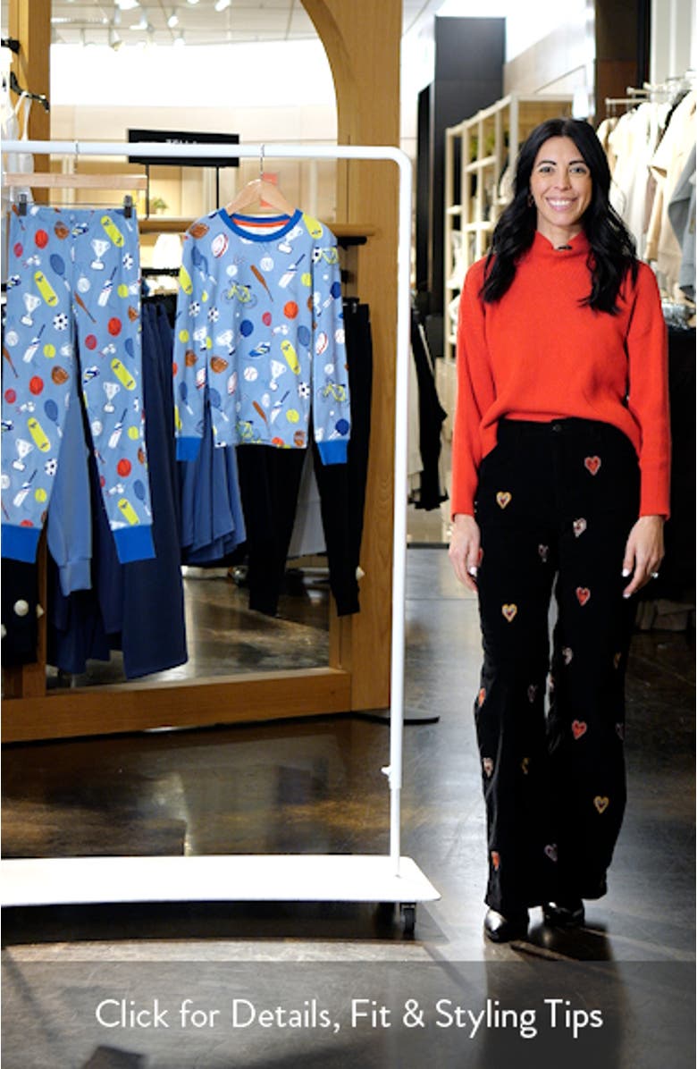 Kids' Sport Glow in the Dark Fitted Two-Piece Pajamas, sales video thumbnail