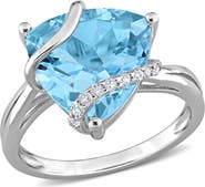 Julianna B. Gemstones & White Topaz Trilliant Ring