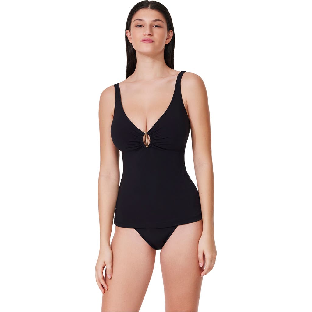 Profile by Gottex Beyond Time D-Cup Tankini Top in Black  product