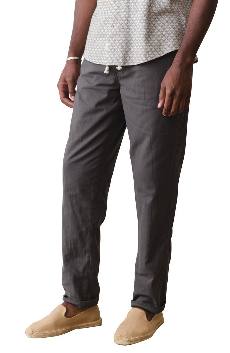 Marine Layer Saturday Stretch Cotton Drawstring Beach Pants, Alternate, color, 