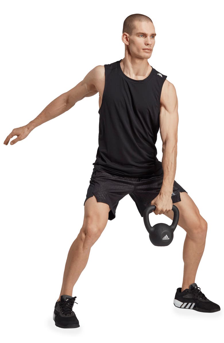 adidas Logo Cotton Blend Tank Top, Alternate, color,